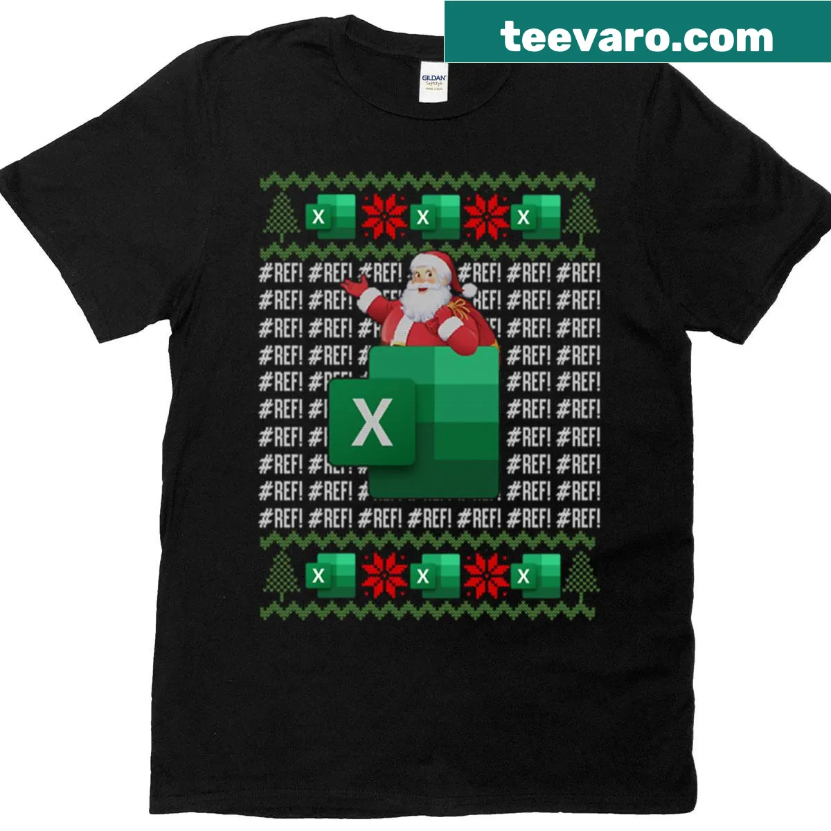 Playful t-shirt for accountants featuring Excel error humor — on a men's t-shirt