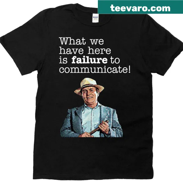 Retro quote t-shirt with 'Failure To Communicate' design