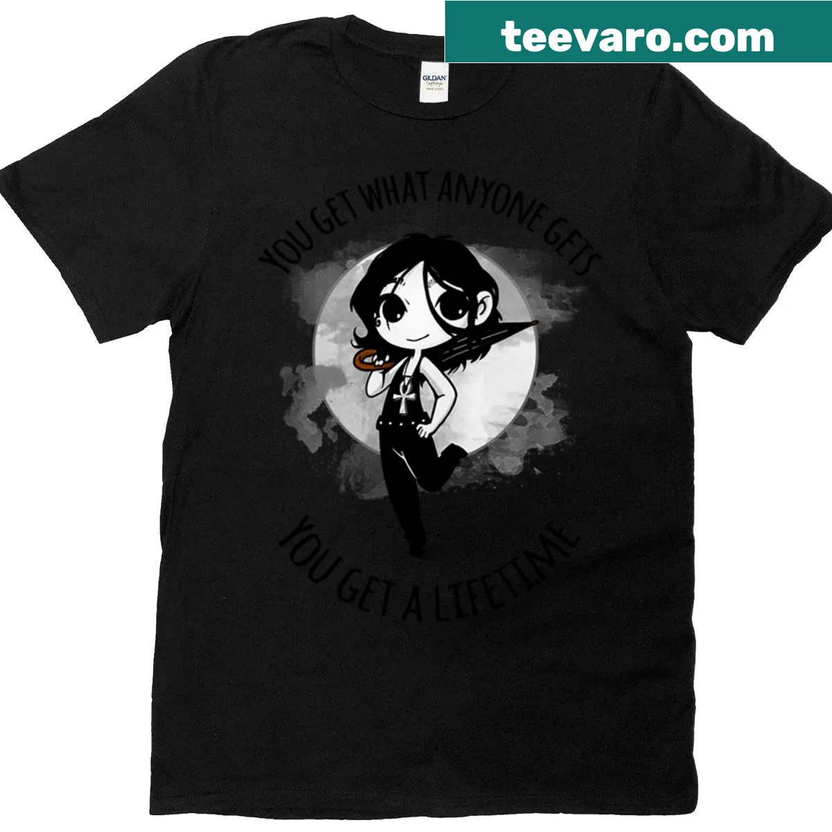 Stylized graphic of 'My Little Death' from The Sandman — on a men's t-shirt