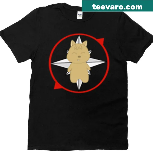 Cute quokka cartoon graphic on T-shirt
