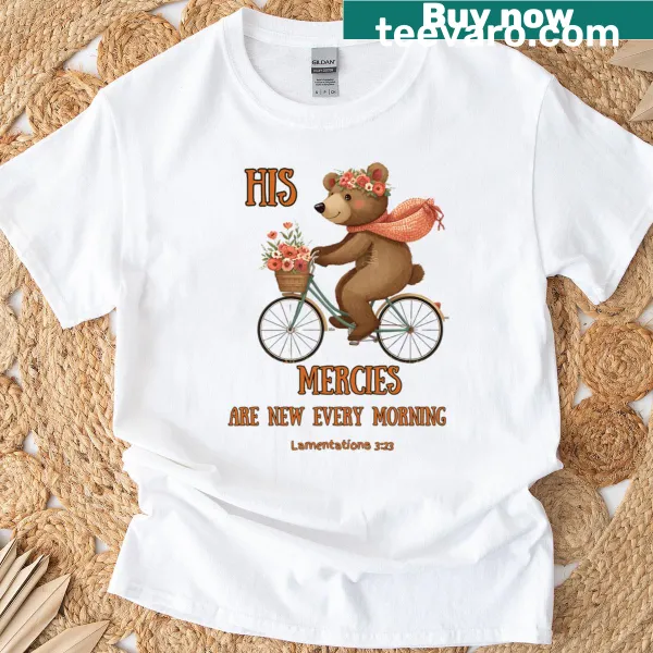 Inspirational T-shirt with Lamentation 3:23 quote