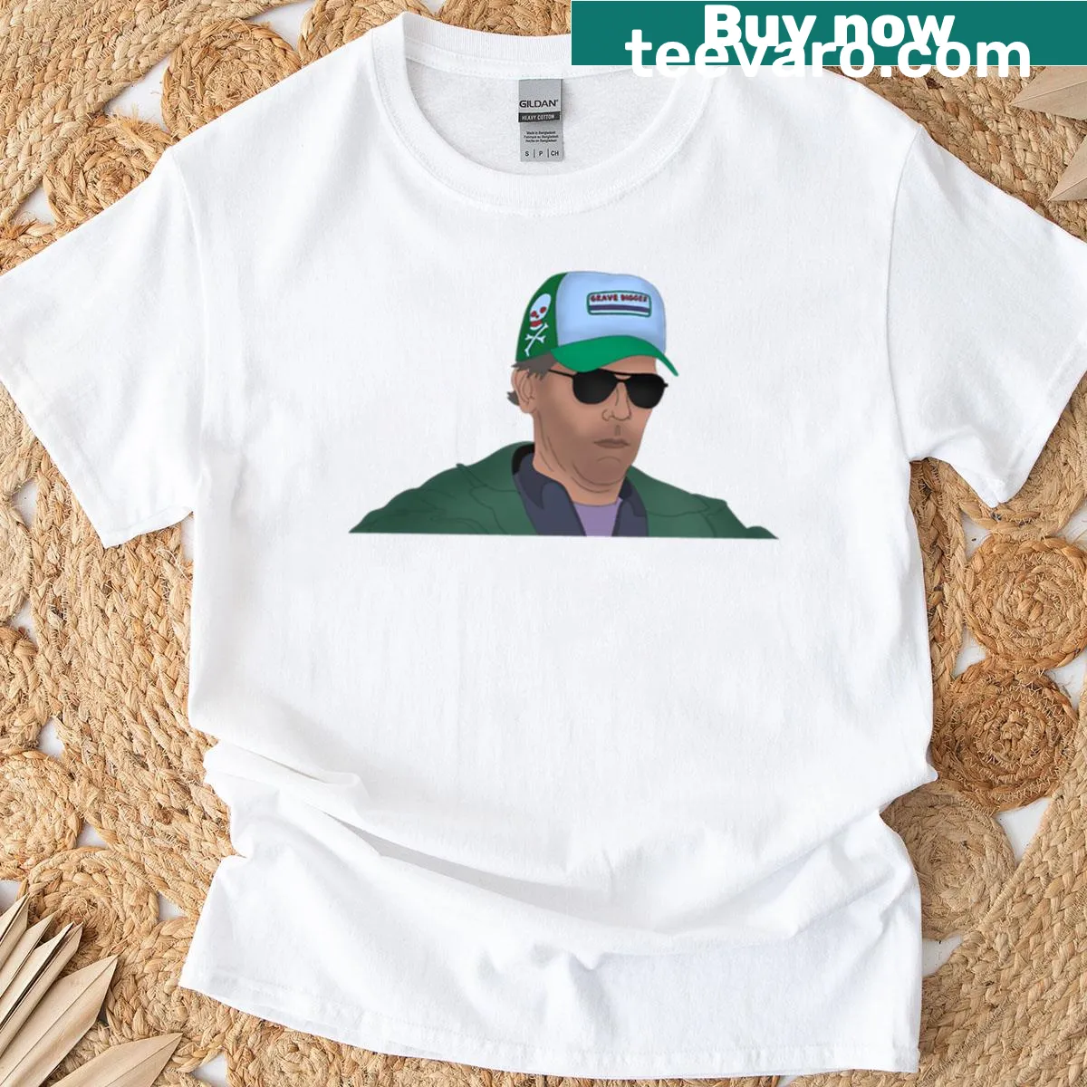 House of Von Lieberman presentation themed T-shirt — on a men's t-shirt