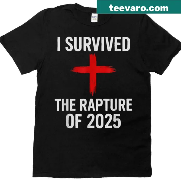 Bold typography declaring survival of the Rapture of 2025