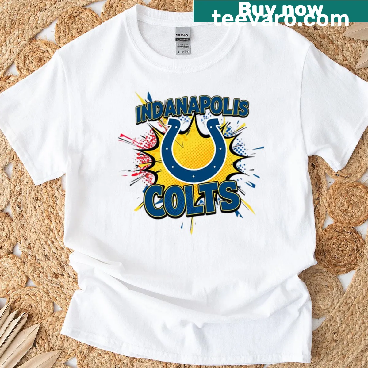 Indianapolis Colts T-shirt featuring team logo design — on a men's t-shirt