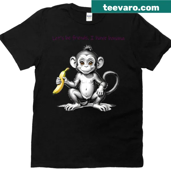 Cute cartoon monkey T-shirt for kids