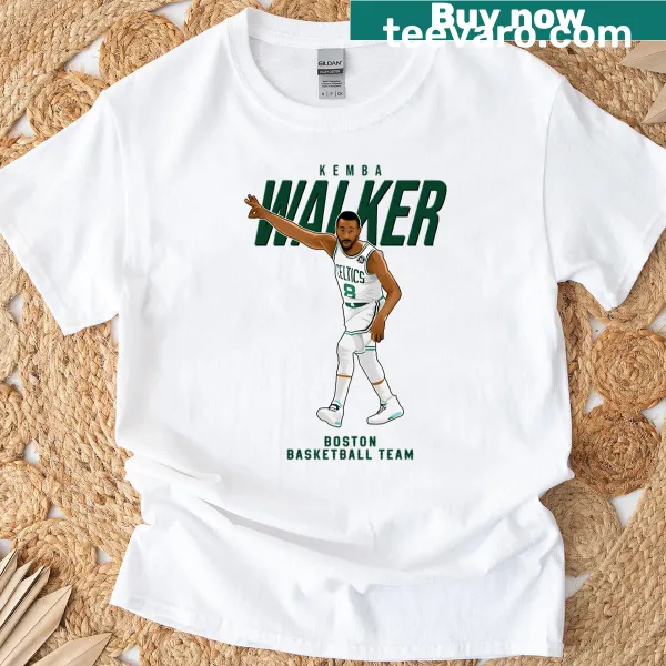 T-shirt honoring Kemba Walker with number 8.