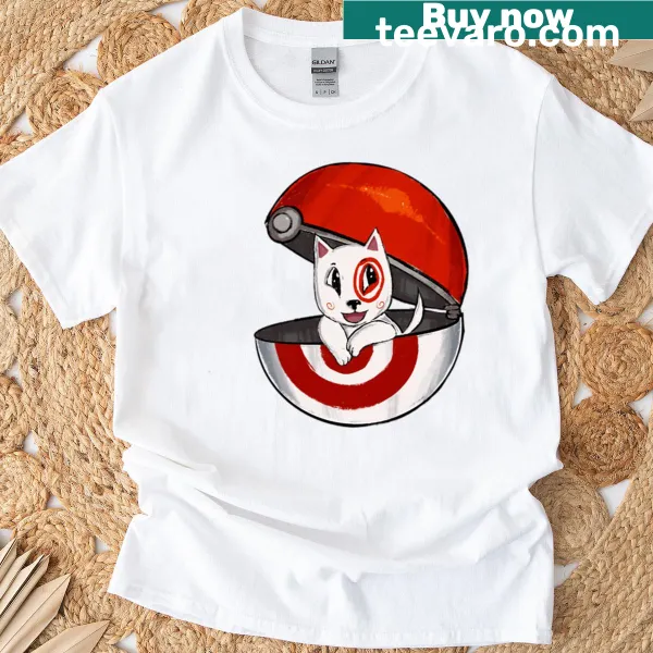 Illustration of a happy dog with a ball on a T-shirt