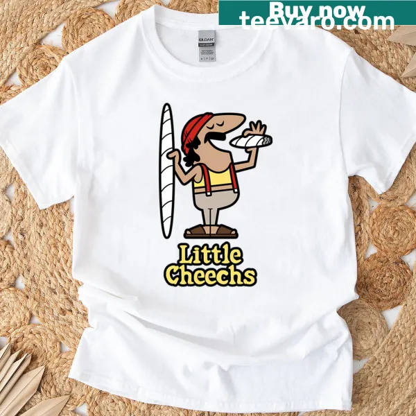 Illustrated T-shirt featuring Little Cheechs, a playful design