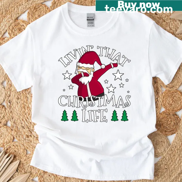 Festive T-shirt showcasing holiday life and family gatherings