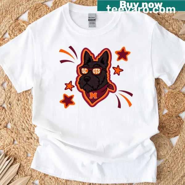 T-shirt featuring Maryville College and a dog illustration