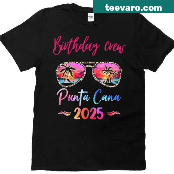 T-shirt featuring a fun design for a 2025 Punta Cana vacation