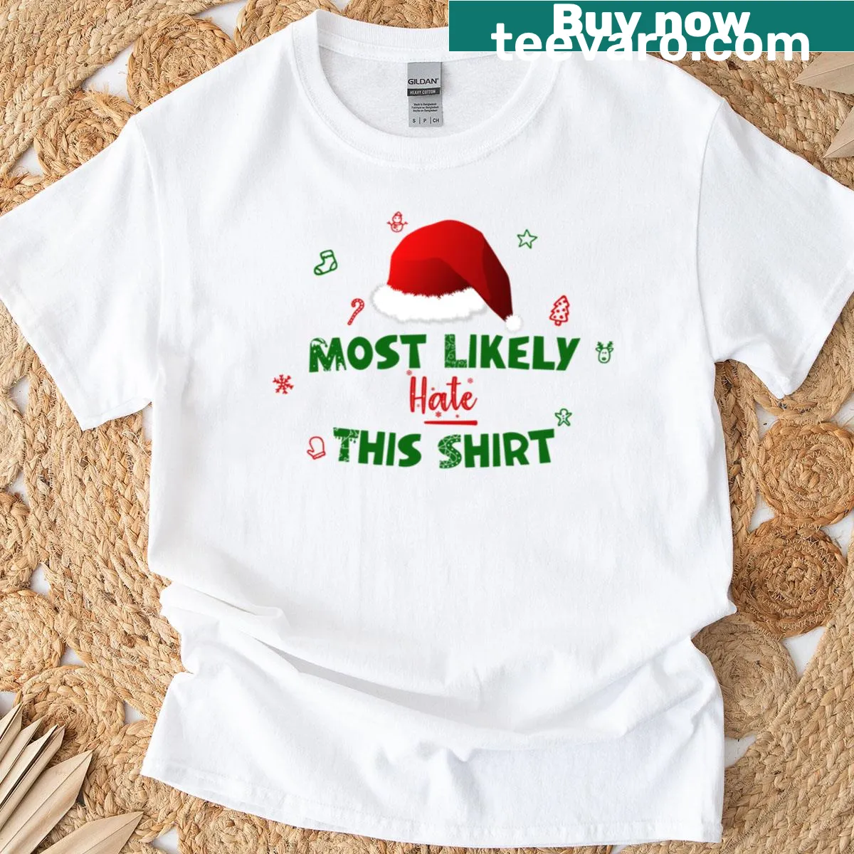 Sarcastic Most Likely Hate This text design t-shirt — on a men's t-shirt