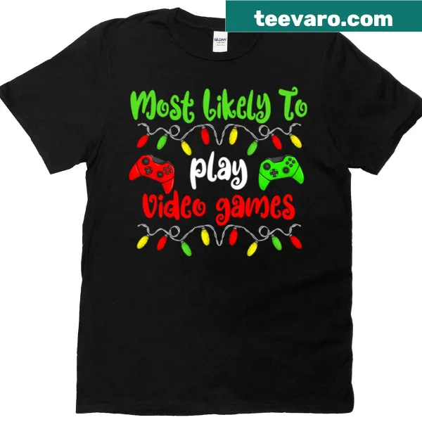 Family Christmas t-shirt with gaming theme