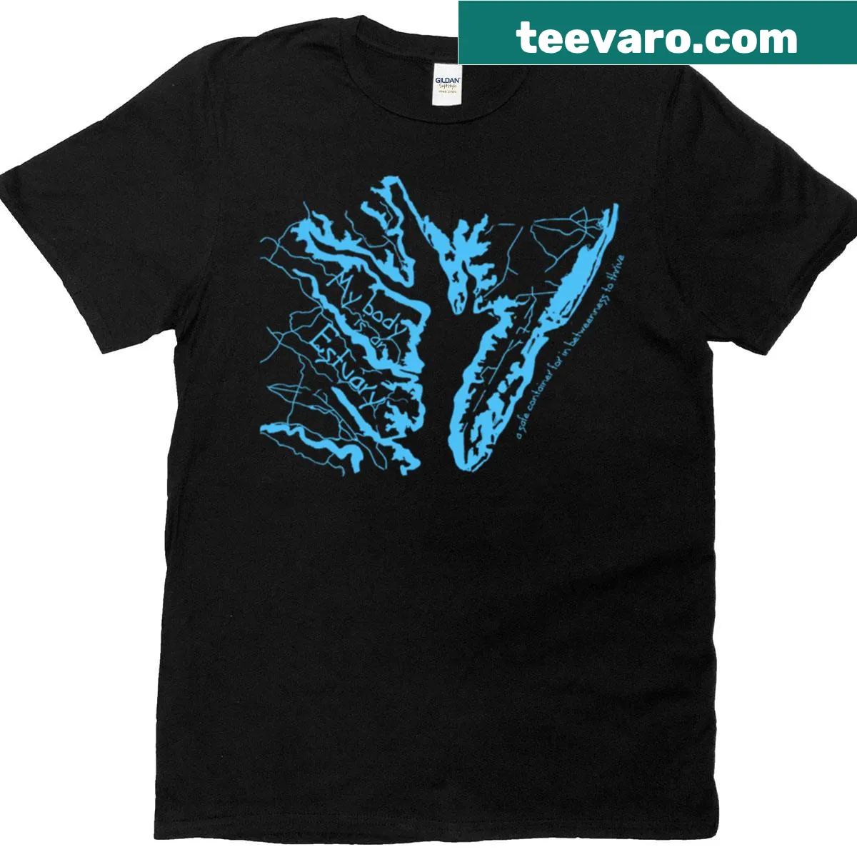 Meaningful graphic promoting ecological awareness — on a men's t-shirt