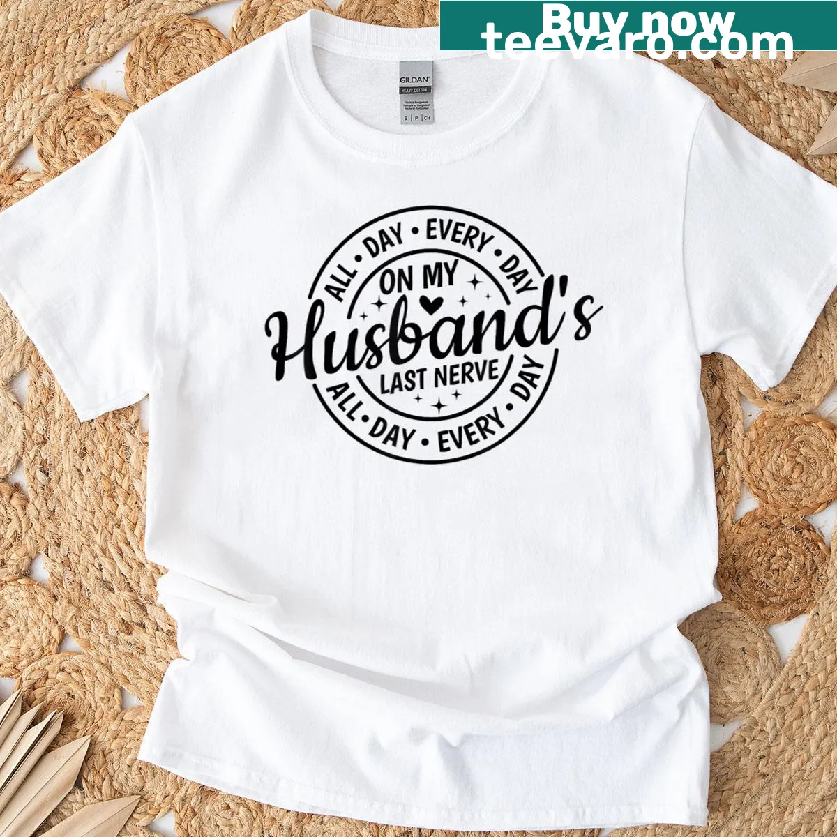 Sassy quote T-shirt for wives about marriage — on a men's t-shirt