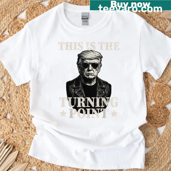 Patriotic T-shirt with bold text: This Is The Turning Point