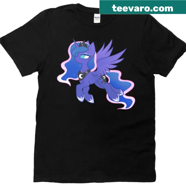 Illustration of Princess Luna on a fantasy-themed t-shirt