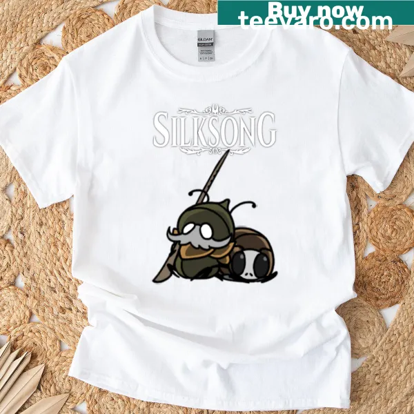 Playful t-shirt featuring Garmond and Zaza from Silksong