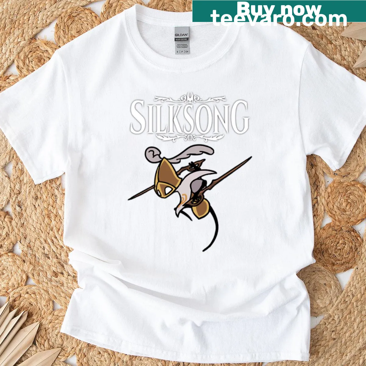 Silksong Second Sentinel gaming T-shirt — on a men's t-shirt