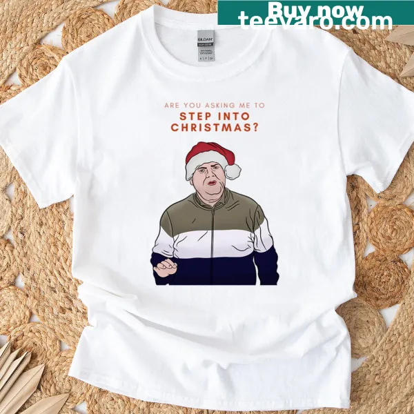 Christmas T-shirt featuring Smithy from Gavin Stacey with playful graphics