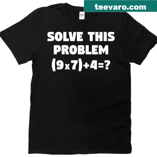 Funny math problem design for elementary teachers on a t-shirt