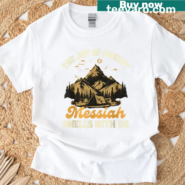 Inspirational t-shirt celebrating Sukkot with meaningful text