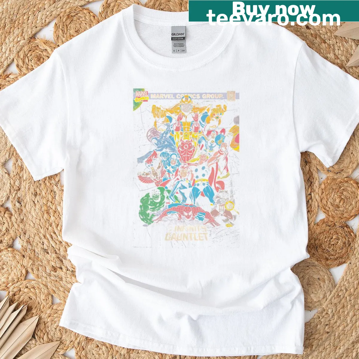Super Hero t-shirt featuring a dynamic superhero character — on a men's t-shirt