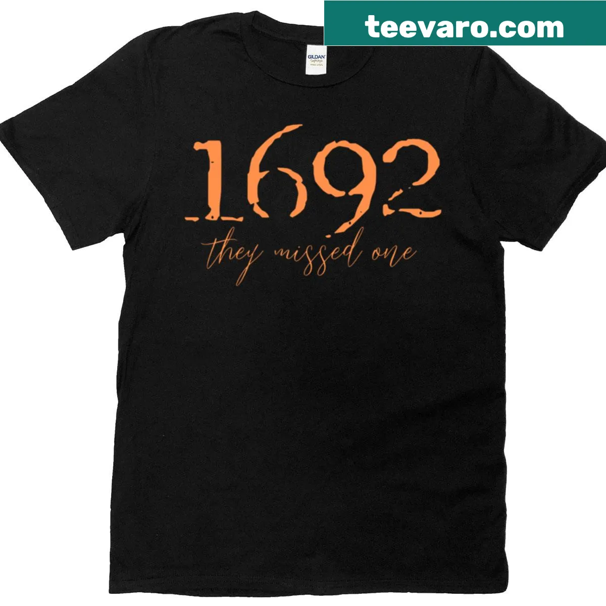 Funny t-shirt referencing Salem witch trials — on a men's t-shirt