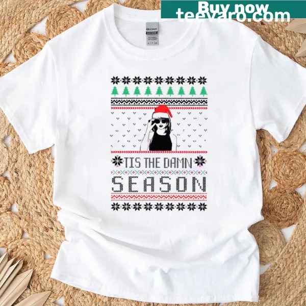 Festive T-shirt inspired by Taylor Swift's song 'Tis The Damn Season'