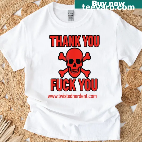 T-shirt featuring a clear 'Thank You' message in a charming font