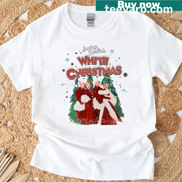 T-shirt featuring vintage Christmas movie-themed illustration.