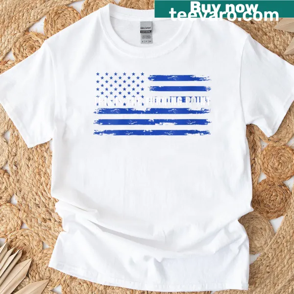 Illustrative T-shirt featuring the USA flag and positive message
