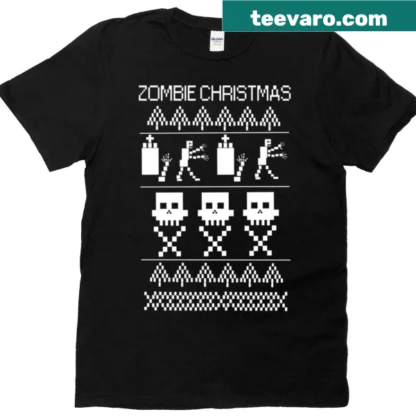Funny Zombie Christmas t-shirt design