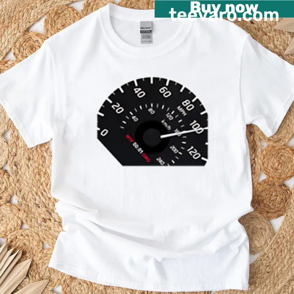 T-shirt with the phrase '0-100 In 1 Second' in bold typography.
