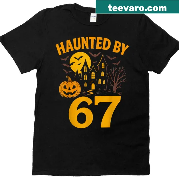 67 Meme Halloween T-shirt featuring edgy and spooky graphics