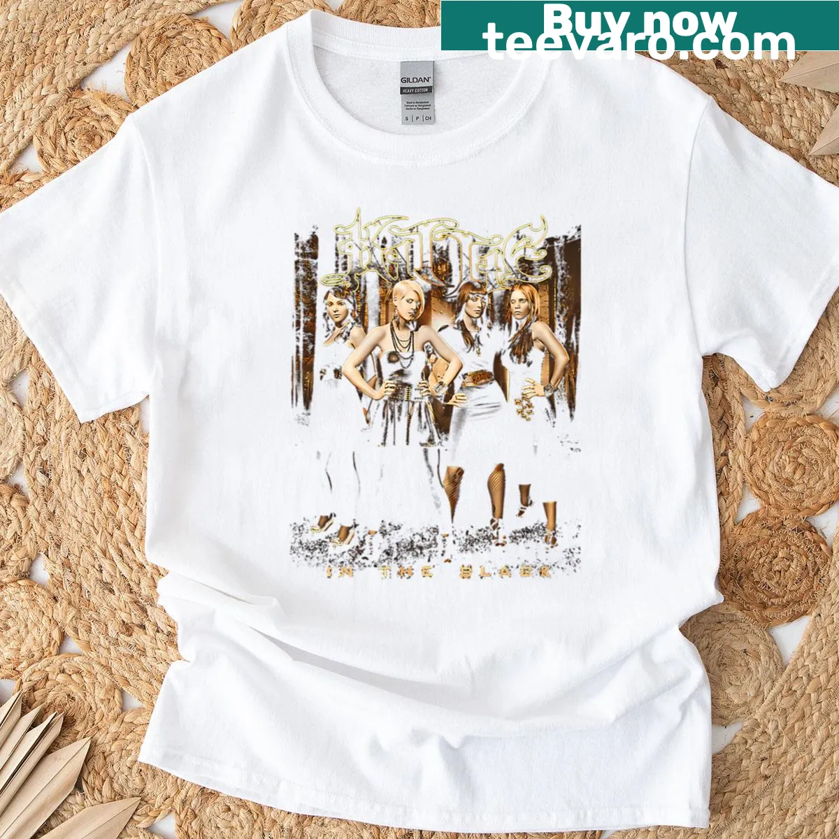 Bold T-shirt with rock artwork representing female energy — on a men's t-shirt