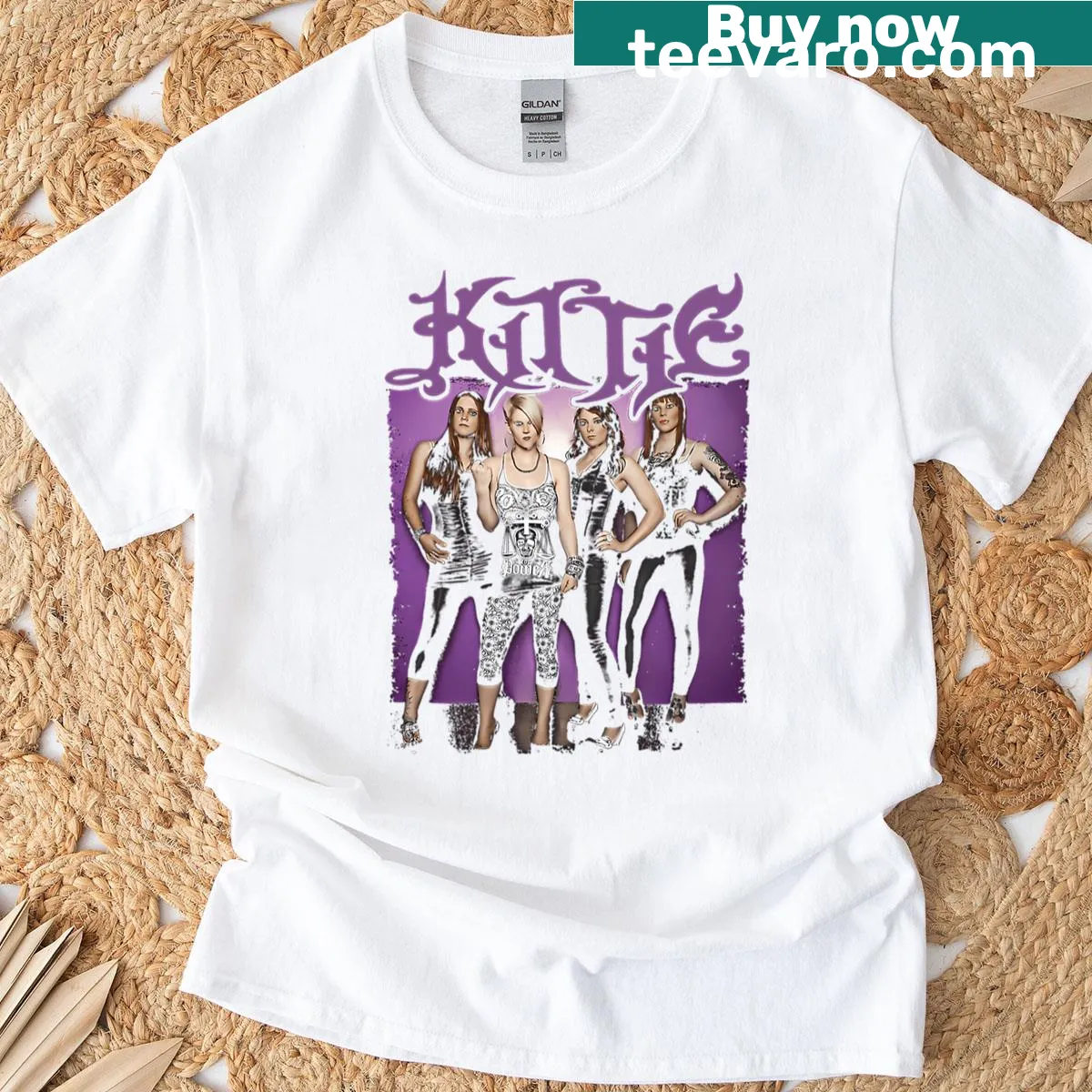 Fierce rock-themed T-shirt designed for women with bold artwork — on a men's t-shirt
