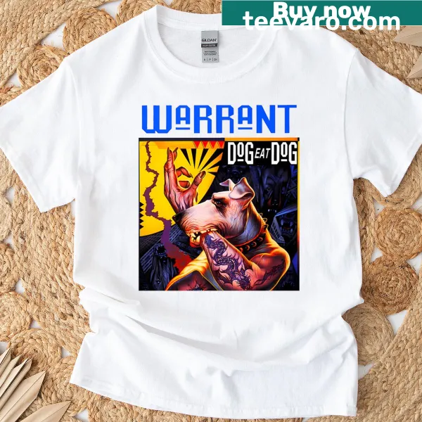 Illustrated band logo T-shirt with metal music elements