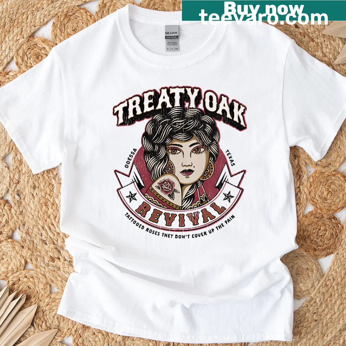 Vintage-style Band Logo T-shirt with a Texas rock design — on a men's t-shirt