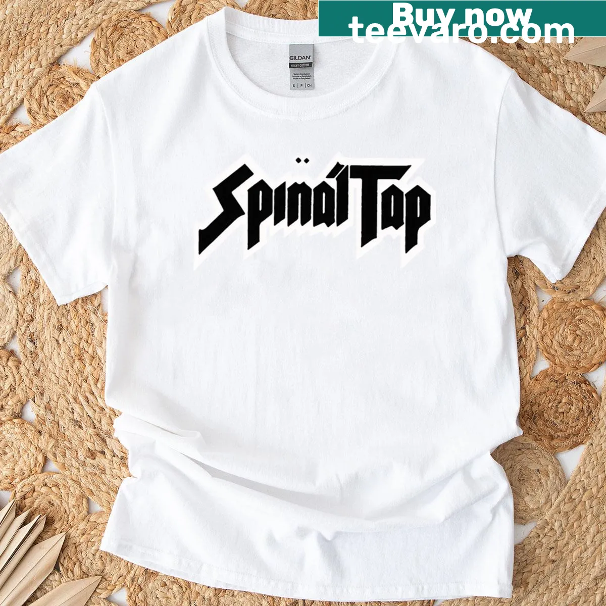Retro vintage Bande Band logo graphic tee — on a men's t-shirt
