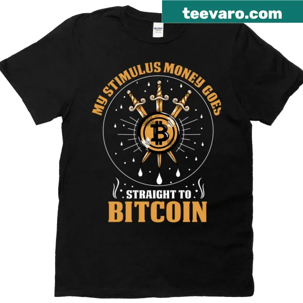 Bitcoin graphic t-shirt illustrating cryptocurrency and blockchain concepts