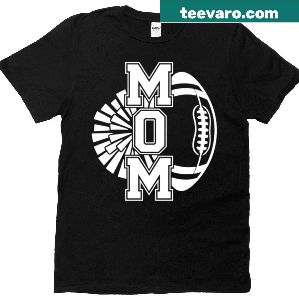 Vintage-style Cheer Mom T-shirt with bold text design — on a men's t-shirt