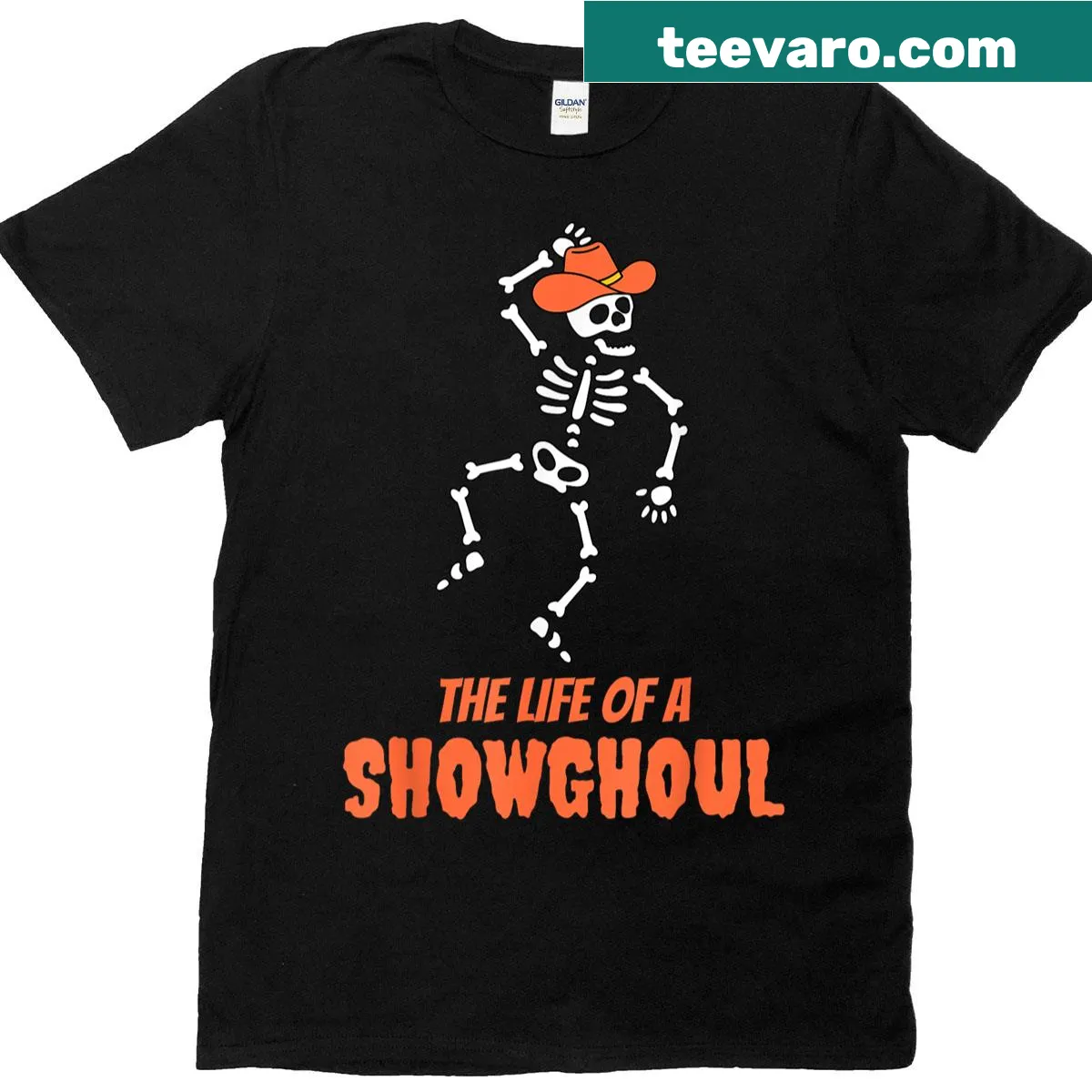 Creepy ghoul t-shirt designed for Halloween parties — on a men's t-shirt