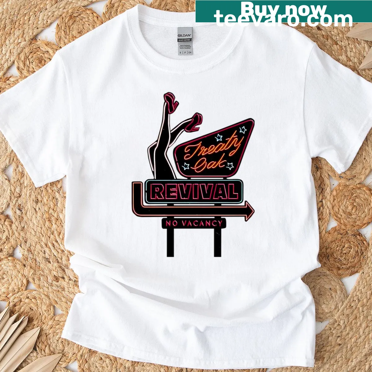 Texas country rock band logo T-shirt. — on a men's t-shirt