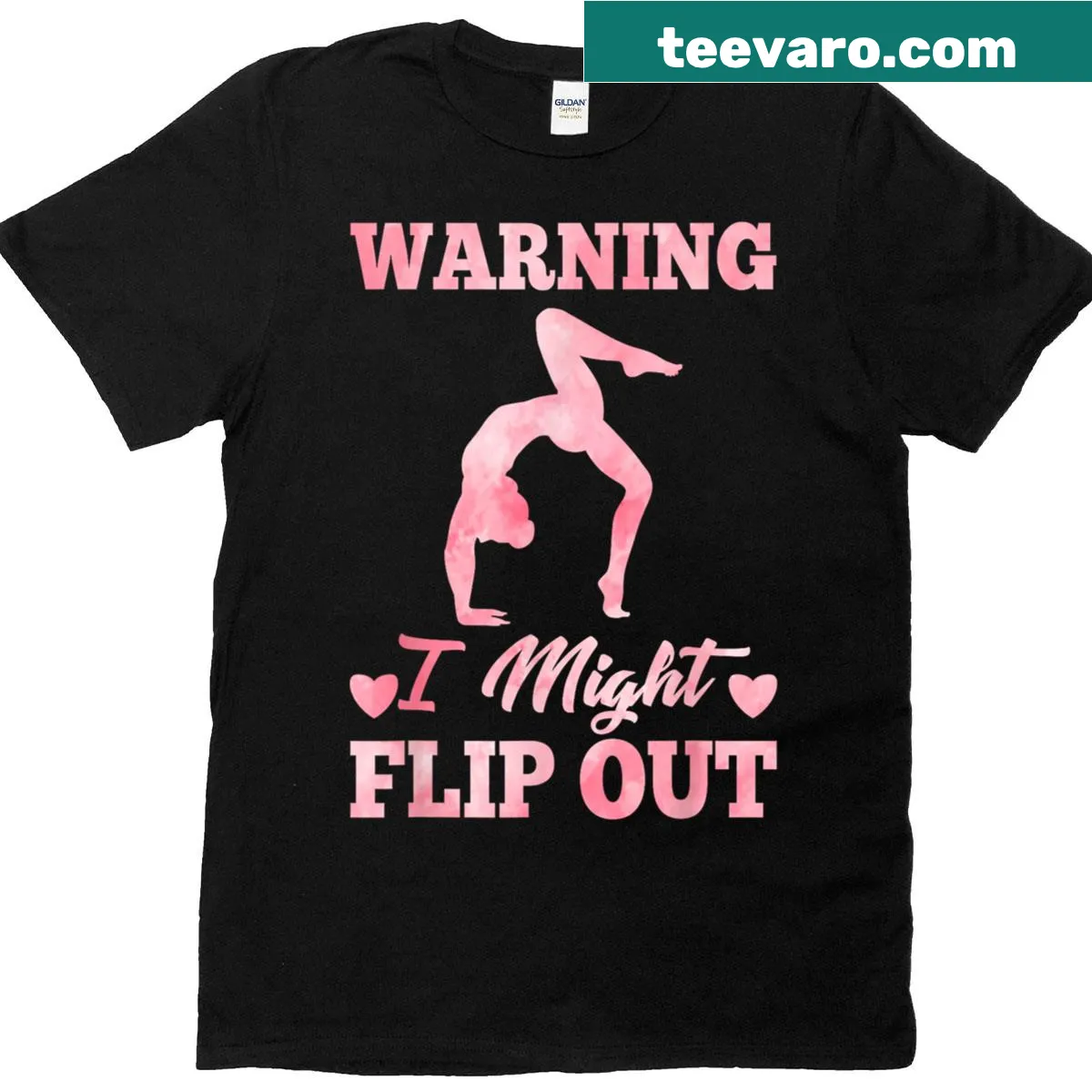 Cute gymnastics art t-shirt for girls and kids — on a men's t-shirt