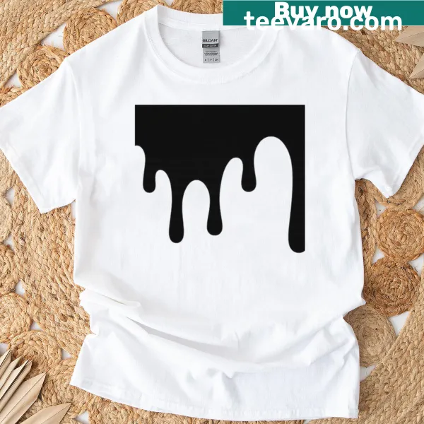 Edgy 'Dark Drip' abstract design T-shirt.