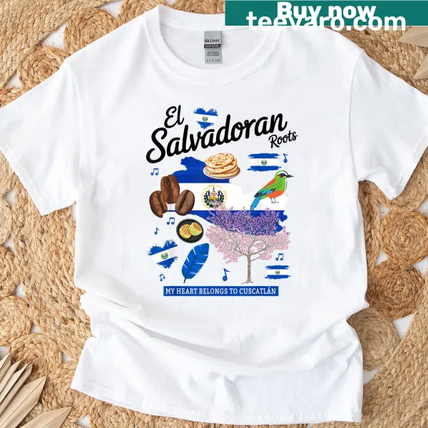 T-shirt featuring the El Salvador flag for kids