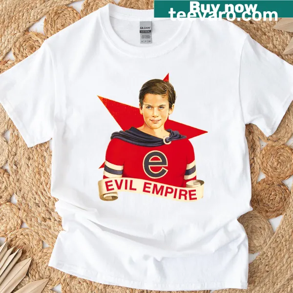 Evil Empire t-shirt featuring ominous symbols and dark motifs