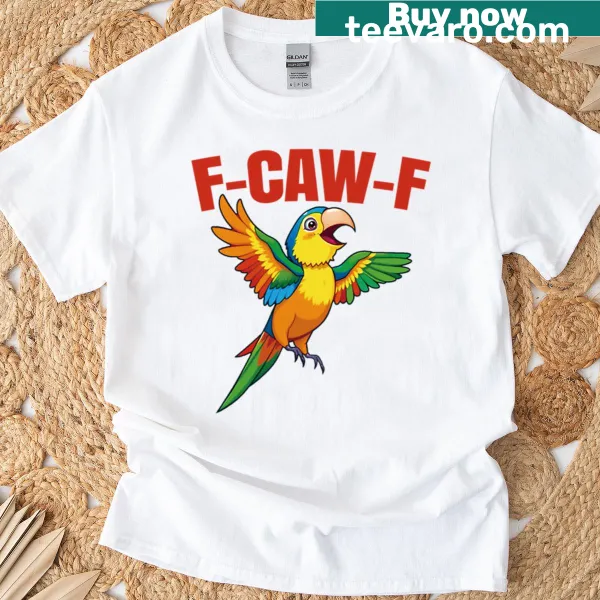 Funny t-shirt featuring a playful parrot pun design