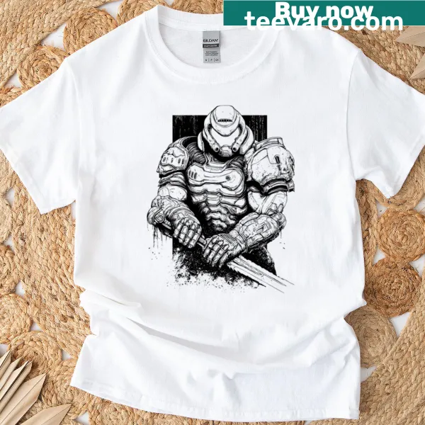 Vintage distressed gaming shirt featuring a humorous demon slayer theme